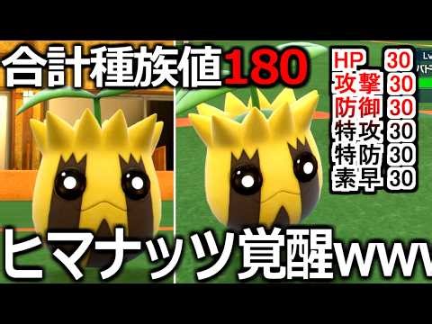 種族値ALL30の全ポケモン中ダントツ最下位「ヒマナッツ」をSV最後に活躍させてみたかった結果ｗｗｗｗｗ【ポケモンSV】