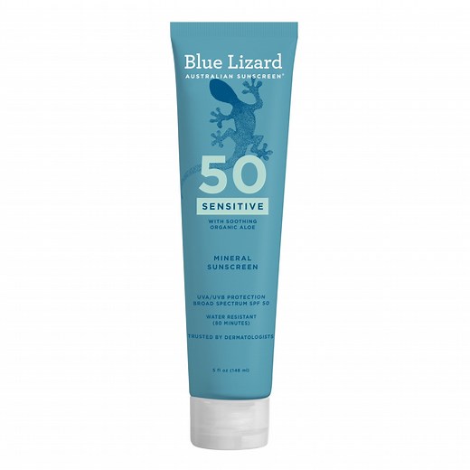 Blue Lizard Australian Sunscreen Sensitive SPF 50 Lotion, 5 oz Tube - Walmart.com