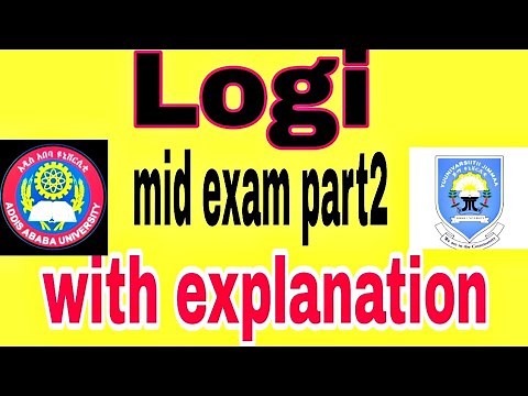 🔴Logic Mid exam with explanation part 2