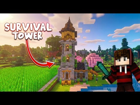 “I Built the Ultimate Survival Tower 🔥 in Minecraft!”