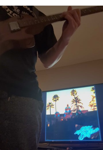 Hotel California Guitar Solo Performance at Half Speed