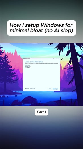 How I setup Windows for minimal bloat (no AI slop) | windows