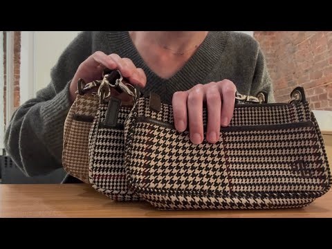 ASMR Ralph Lauren Bag Collection (fabric, zipper, metal sounds and whispering w/ Blue Yeti mic)