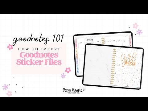 How To Import Stickers Into Goodnotes