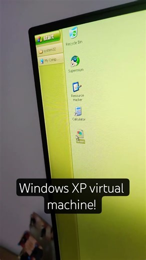 Windows XP virtual machine!