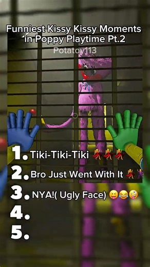 Funniest Kissy Missy Moments in Poppy Playtime Pt.2 🎀🧸🏭🤣(no.1 will make you Dance!💃💃)