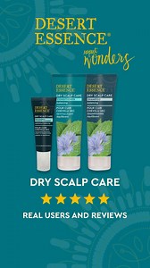 Soothe your scalp with Desert Essence's Dry Scalp Care products . Made with natural ingredients like prebiotic chicory-derived Inulin to help maintain a balanced scalp. Trusted by thousands of users. | Desert Essence