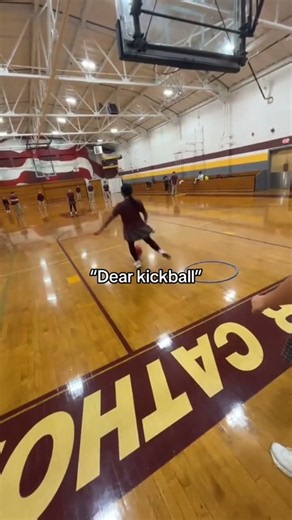 Playing kickball 🤭 #sports