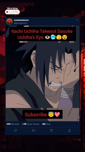Itachi Stolen Sasuke Uchiha's Eye 👁 🥴 #naruto #itachi #sasuke #eyes #viral #trending #broken #shorts