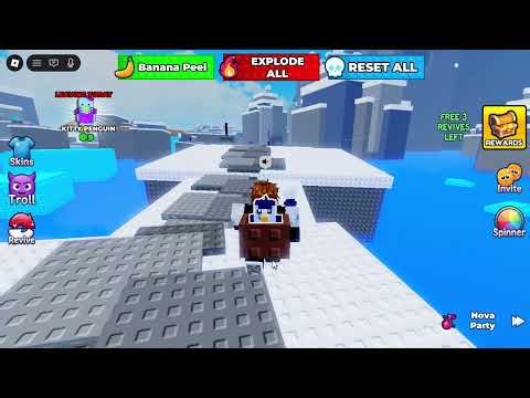 today i played my penguin a 2 player obby