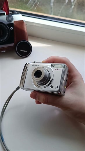 💥Camera Fujifilm FinePix A610 Silver 6.3MP digital vintage compact retro rare💥Y2K Nostalgia 2000s