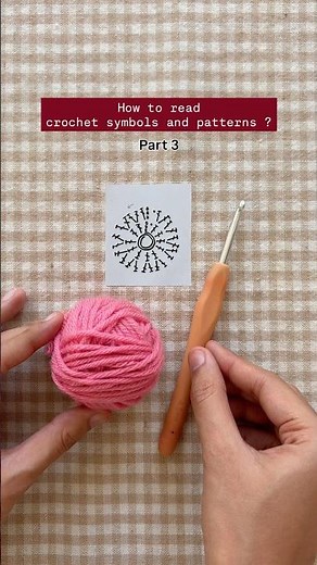 You can EASILY understand this crochet pattern. How to read crochet symbols ? #crochetforbeginners