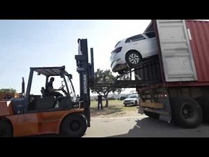 Cars in Containers- 4 Cars Loading & Unloading Demonstration