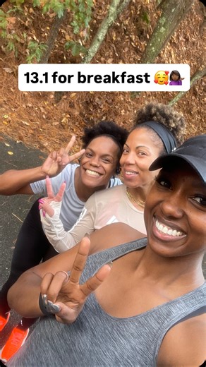 1.2K views · 20 reactions | Soooooo… we ran a half marathon this morning I hadn’t run one since 2013, and it was a first for Ashley and Nikki! Once we got our rhythm, we were all set! I think we’re ready for Thanksgiving ‍♀️ So proud of us!!! #LetsGo #socorunclub #sisterhoodruntribe #stravarunning | Krysta McGowan | Facebook