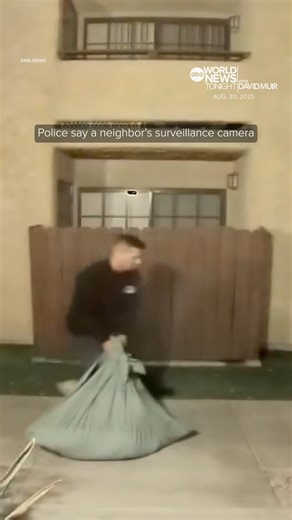 1.9M views · 38K reactions | Chilling surveillance video shows a husband and father dragging something wrapped in fabric before fleeing to Peru, California police said. They say his wife's body was found wrapped in similar material. Mary Bruce reports on the investigation. abcnews.go.com | ABC World News Tonight with David Muir | Facebook