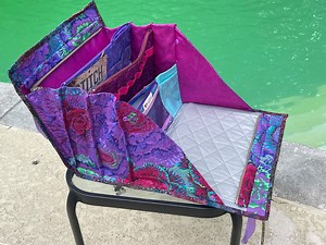 Ultimate Carry All Bag for Sewing, Quilting, Beading and Other Crafts, 18 Pockets, Roller Cart Sleeve, Ironing Pad on a Flap Side - Etsy