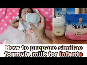 HOW TO MIX FORMULA MILK FOR INFANTS || MILK POWDER PREPARATION || SIMILAC STAGE 1