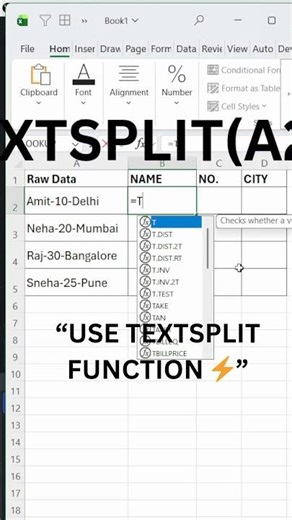 Split Data Instantly 🤯 Stop Using Text to Columns ❌ (Excel Shortcut)