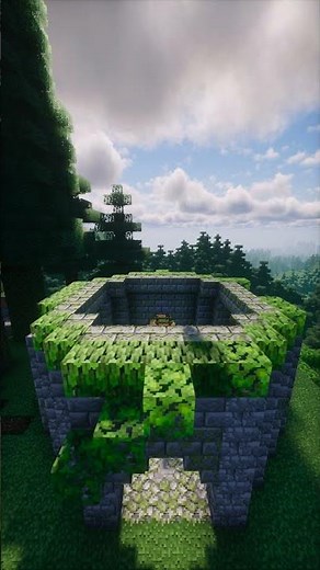 Minecraft Build Abandoned Tower #shorts #minecraft #minecraftshorts