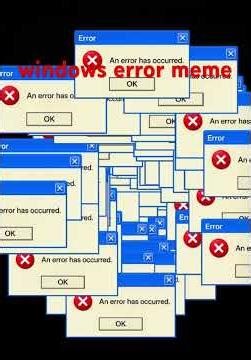 i tried the windows error meme- #memes #funny #subscribe #fypシ #myvideo #upload #viral #viralshort