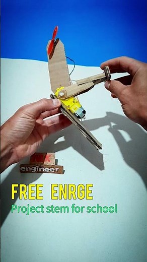 Diy | make free energy with dc motor | stem project for school #diy #handmade #stem #freeenergy