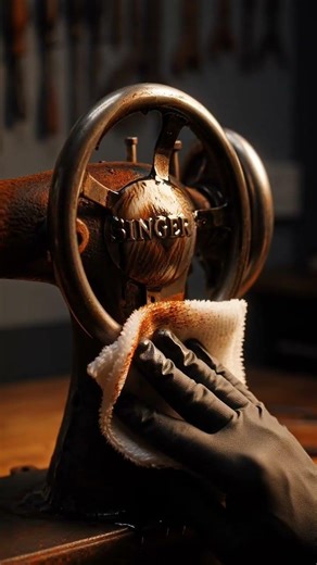 500 Year Old Extremely Rusty Antique Sewing Machine - Impossible Restoration to Mirror Shine!