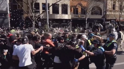 Melbourne anti-lockdown protest 'most violent' in the city in 20 years