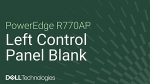 How to replace the left control panel blank on a PowerEdge R770AP