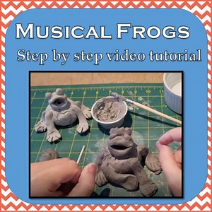 Ceramic Musical Frogs- Clay Video Tutorial