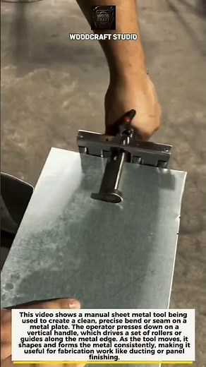 Smart Sheet Metal Bending Tool in Action #metalworking #fabrication #tools