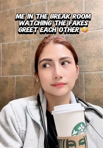 Sippin’ my coffee while Nurse Betty and Nurse Karen pretend they’re besties 🤪🤣😆