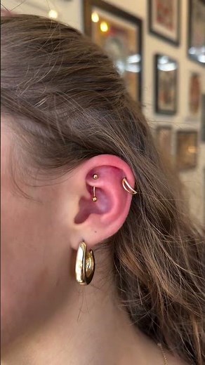 thinking about a rook piercing? watch this 👀