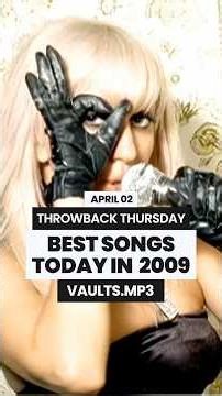 BEST SONGS TODAY IN 2009 ✨THROWBACK THURSDAY #music #2000s #2000smusic