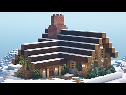 Minecraft Tutorial - How to Build a Mountain Top Cottage #71