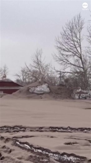 Volcanic ash covers villages in the Kamchatka region in Russia after the Shiveluch volcano erupted, spewing clouds of dust into the sky. https://abcn.ws/2FLyzTu | ABC News