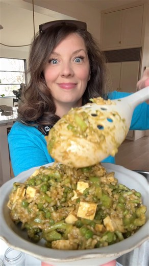 High protein, high fiber, filling meal #plantbasedweightloss