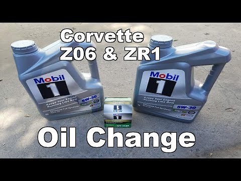 How to Change Oil On A C6 Corvette ZR1 & Z06