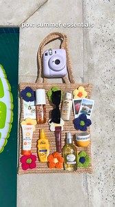 Pool party essentials? Sunscreen, good vibes, and the Mini 12. 💦📸🌞 أغراضنا للبول بارتي؟ واقي شمس، مزاج حلو، والميني 12 طبعاً 💦📸🌞 | Fujifilm Instax Middle East