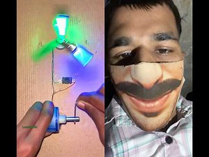 Running cycle tire light on 3-blade propeller #tirelight #diy #innovation