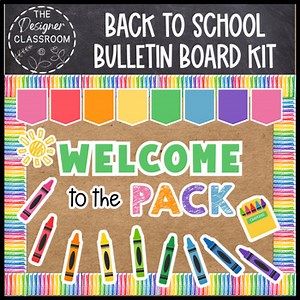 Back To School Bulletin Board Kit - Welcome to the Pack