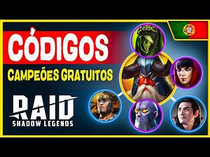 OBTER 28 CAMPEÕES GRATUITOS 🎁 Códigos Promocionais Raid Shadow Legends 🎁 Português 2025