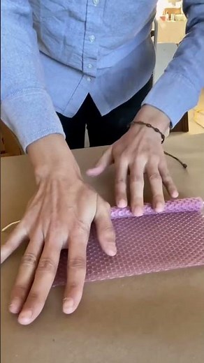 How to make rolled beeswax candles using beeswax sheets