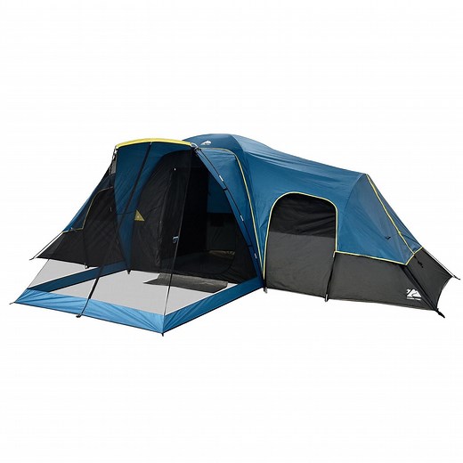 Ozark Trail 10 Person Dome Tent, Fiberglass Poles, Blue Color, Maximum Occupancy is 10 Person, 10 Person Family Dome Tent - Walmart.ca