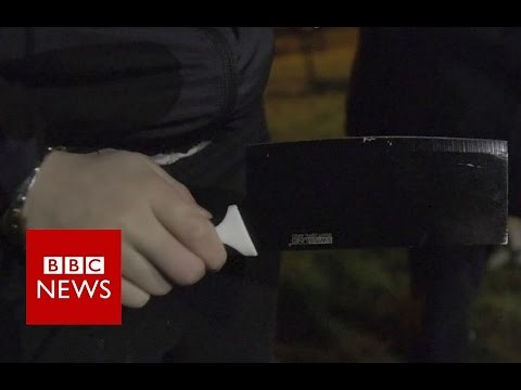 'We have to walk round with knives' - BBC News