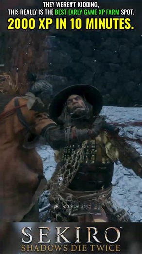Checking the most famous early game XP spot in Sekiro #shorts #sekiro