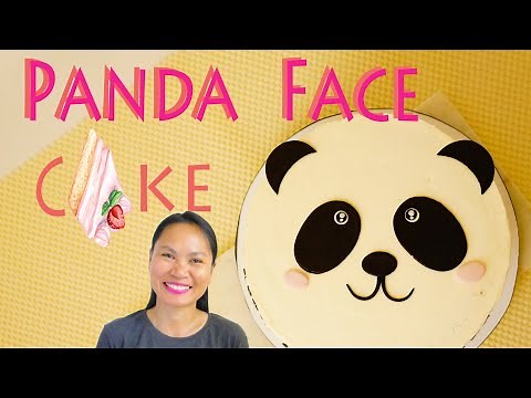 How To Make Simple Panda Face Cake | Birthday Cake