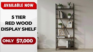 Add modern style and smart storage to your space with this Display Shelf ✨🪴 Available in 5 Tier, 4 Tier, and 3 Tier options to suit your space and needs 📐🏡 Perfect for décor, books, or everyday display, featuring a clean, sturdy design that fits seamlessly into any room 📚🖼️ Affordable and practical, this popular piece is moving quickly — get yours now before it’s gone 🔥💨 * 5 Tier Red Wood Display Shelf – $7,000 🌿✨ * 4 Tier Red Wood Display Shelf – $6,000 🌿✨ * 3 Tier Red Wood Display She