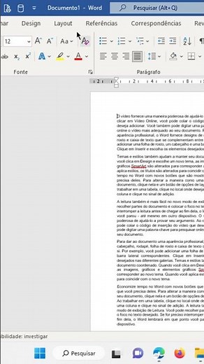 Como Girar a Folha no Word 2021 #shorts