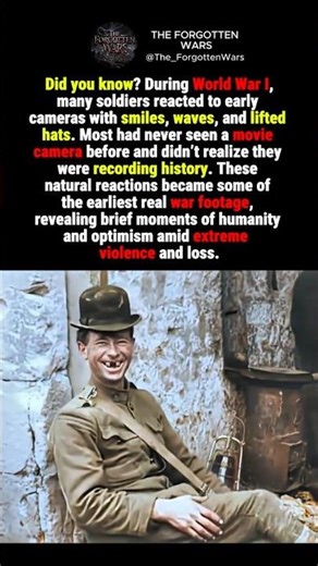 WW1 Soldiers Saw Cameras and Smiled #shorts #history #ww1