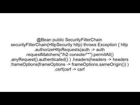 How to Disable X-Frame-Options Response Header in Spring Security